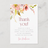 花びら&プロセッコフローラブライダルシャワー サンキューカード (正面)
