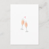 花びら&プロセッコフローラブライダルシャワー サンキューカード (裏面)