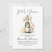 花びら&プロセッコフローラボウブライダルシャワー 招待状 (正面)