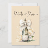 花びら&プロセッコフローラボウブライダルシャワー 招待状 (裏面)