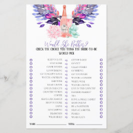 花びら&プロセッコブライダルゲームは彼女はむしろ彼女だろう