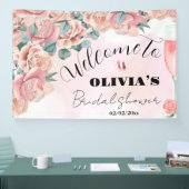 花びら&プロセッコブライダルシャワーウェルカムサイン 横断幕 (トレードショー)