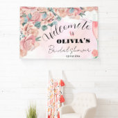 花びら&プロセッコブライダルシャワーウェルカムサイン 横断幕 (インサイチュ)