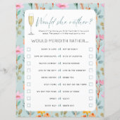 花びら&プロセッコブライダルシャワーゲーム (裏面)