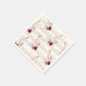 花びら&プロセッコブライダルシャワーナプキンス スタンダードカクテルナプキン (角)