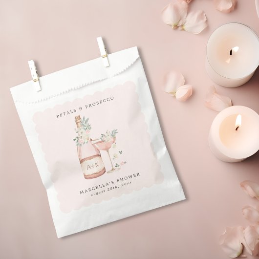 花びら&プロセッコブライダルシャワーバチェロレッテ フェイバーバッグ