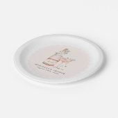 花びら&プロセッコブライダルシャワーバチェロレッテ ペーパープレート (アングル)