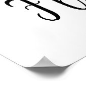 花びら&プロセッコブライダルシャワーフラワーバーポスター ポスター (角)