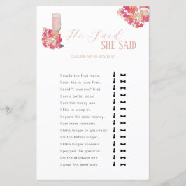 花びら&プロセッコブライダルシャワー彼は彼女が言った