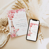 花びら&プロセッコブライダルシャワー招待 招待状