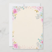 花びら&プロセッコブライダルシャワー招待 招待状 (裏面)