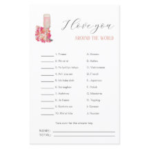 花びら&プロセッコブライダルシャワー私はあなたを愛するゲーム