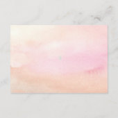 花びら&プロセッコブライダルシャワー食事の選択&rsvp エンクロージャーカード (裏面)