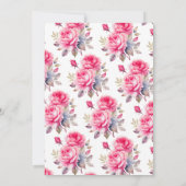 花びら&プロセッコブライダルシャワー 招待状 (裏面)