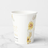 花びら&プロセッコボホサンフラワーブライダルシャワー 紙コップ (右)