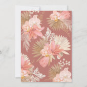 花びら&プロセッコボホブライダルシャワー招待 招待状 (裏面)