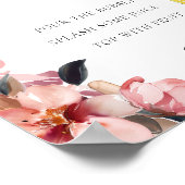 花びら&プロセッコミモサバーサインブライダルシャワー ポスター (角)