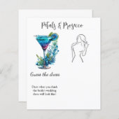 花びら&プロセッコ推測ドレスブリダルシャワーゲーム (正面/裏面)