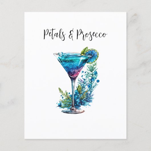 花びら&プロセッコ推測ドレスブリダルシャワーゲーム (裏面)