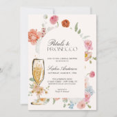 花びら&プロセッコ春の花ブライダルシャワー 招待状 (正面)