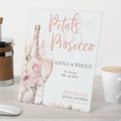 花びら&プロセッコ赤面ピンクフローラアドバイスウィッシュ 台座サイン (インサイチュ)