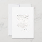 花びら&プロセッコ |ブライダルシャワーサンキューカード サンキューカード (裏面)