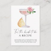 花びら&プロセッコ – 花嫁のためのレシピ エンクロージャーカード (正面)