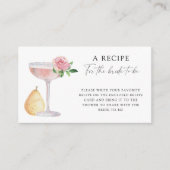 花びら&プロセッコ – 花嫁のためのレシピ エンクロージャーカード (正面)