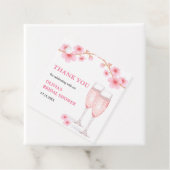 花びら&プロセモダンッコブライダルシャワーありがとう フェイバータグ (インサイチュ)