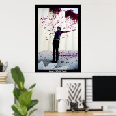 花びら ポスター (ホームオフィス)