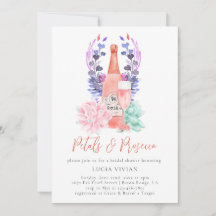 花びら&モダンプロセッコサキュラントブライダルシャワー