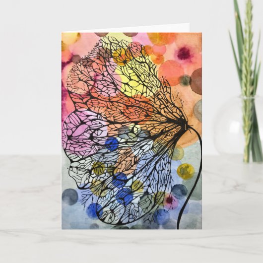 花びら – 内空白ののグリーティングカード カード (正面)