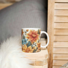 花びら&詩Aフローラ コーヒーマグカップ