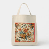 花びら&詩Aフローラ トートバッグ (裏面)