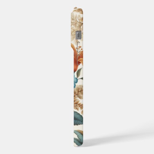 花びら&詩Aフローラ iPhoneケース (左側面)