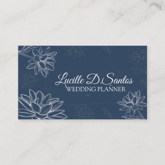 花びら（青） 名刺 (正面)