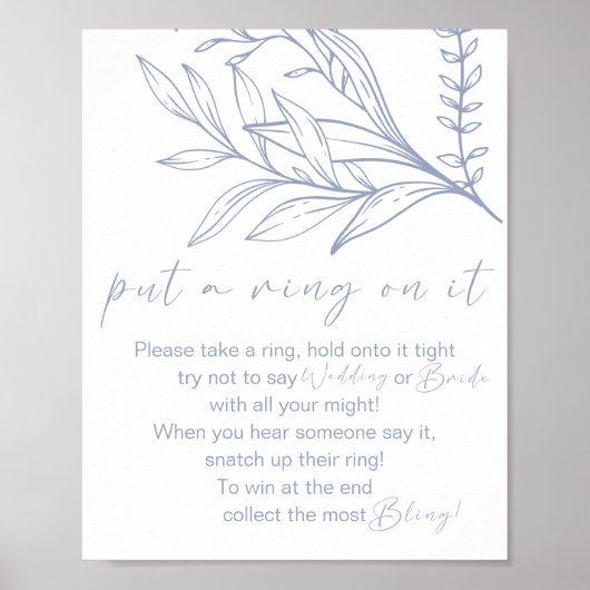 花びらItゲームにリングや輪を置く ポスター (正面)