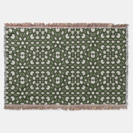 花びらKS#2のワイルドレース万華鏡のように千変万化するパターン スローブランケット (正面)