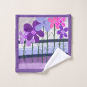 花びれ付きバイオレットバス バスタオルセット (ウォッシュタオル)