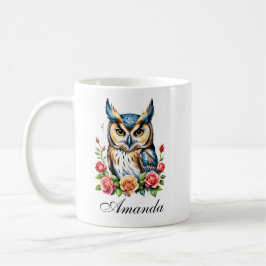 花ふくろガーリーう コーヒーマグカップ