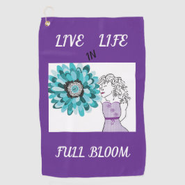 花への愛 ゴルフタオル