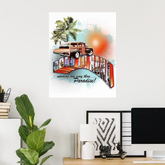 花への道 ポスター (ホームオフィス)