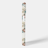 花ほこりっぽい緑のクリーム名スクリプト Case-Mate iPhoneケース (裏面 / 右)