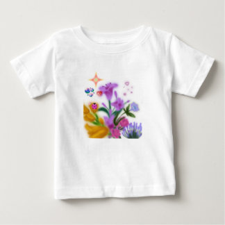花ぼかしキッズTシャツ ベビーTシャツ