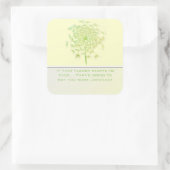 花もしが消え始める引用文私が買す スクエアシール (バッグ)