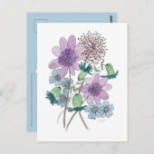 花も！ ポストカード (正面/裏面)