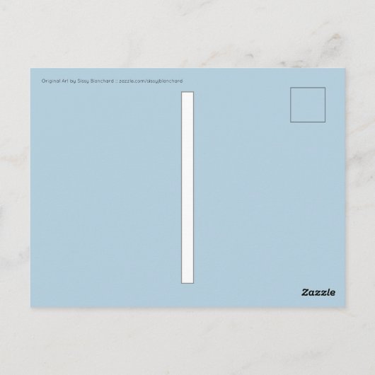 花も! ポストカード (裏面)