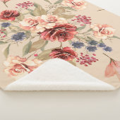 花やのシームレ葉スパターンフローラ シェルパブランケット (3/4)