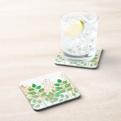 花やを使った葉コースター コースター (右側)