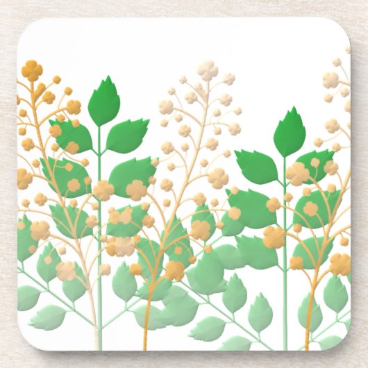 花やを使った葉コースター コースター (正面)